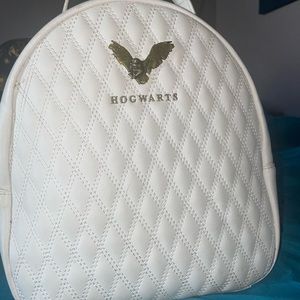 White hedwig mini backpack